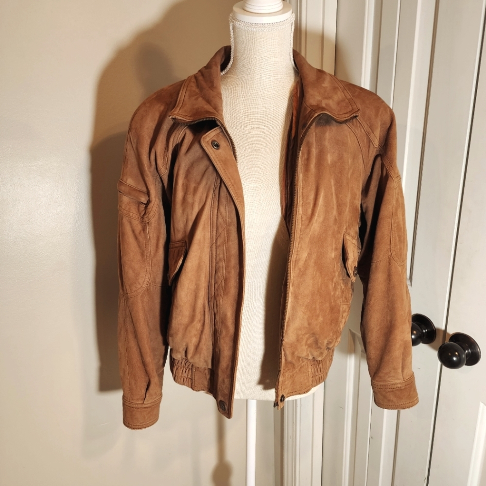 VINTAGE Wilsons Bomber Thinsulate Leather Jacket Lined Womens S